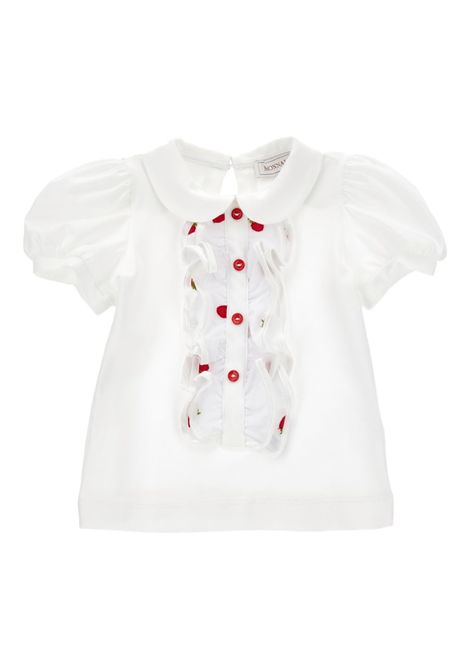 T-shirt con roushes MONNALISA KIDS | 31G618 72010099